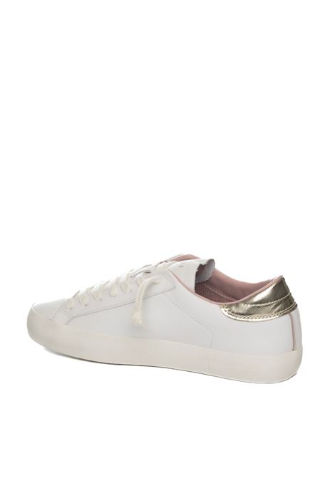 Sneaker hill low bianco/platino D.A.T.E. | HILL LOW DCALF-WHI/PLATINUM